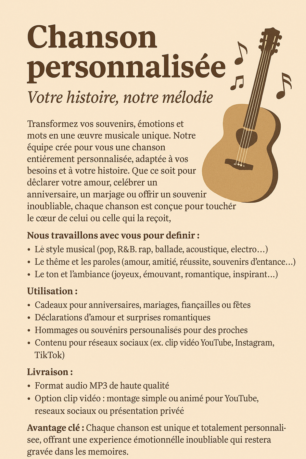 Chanson personnalisée – Image 2