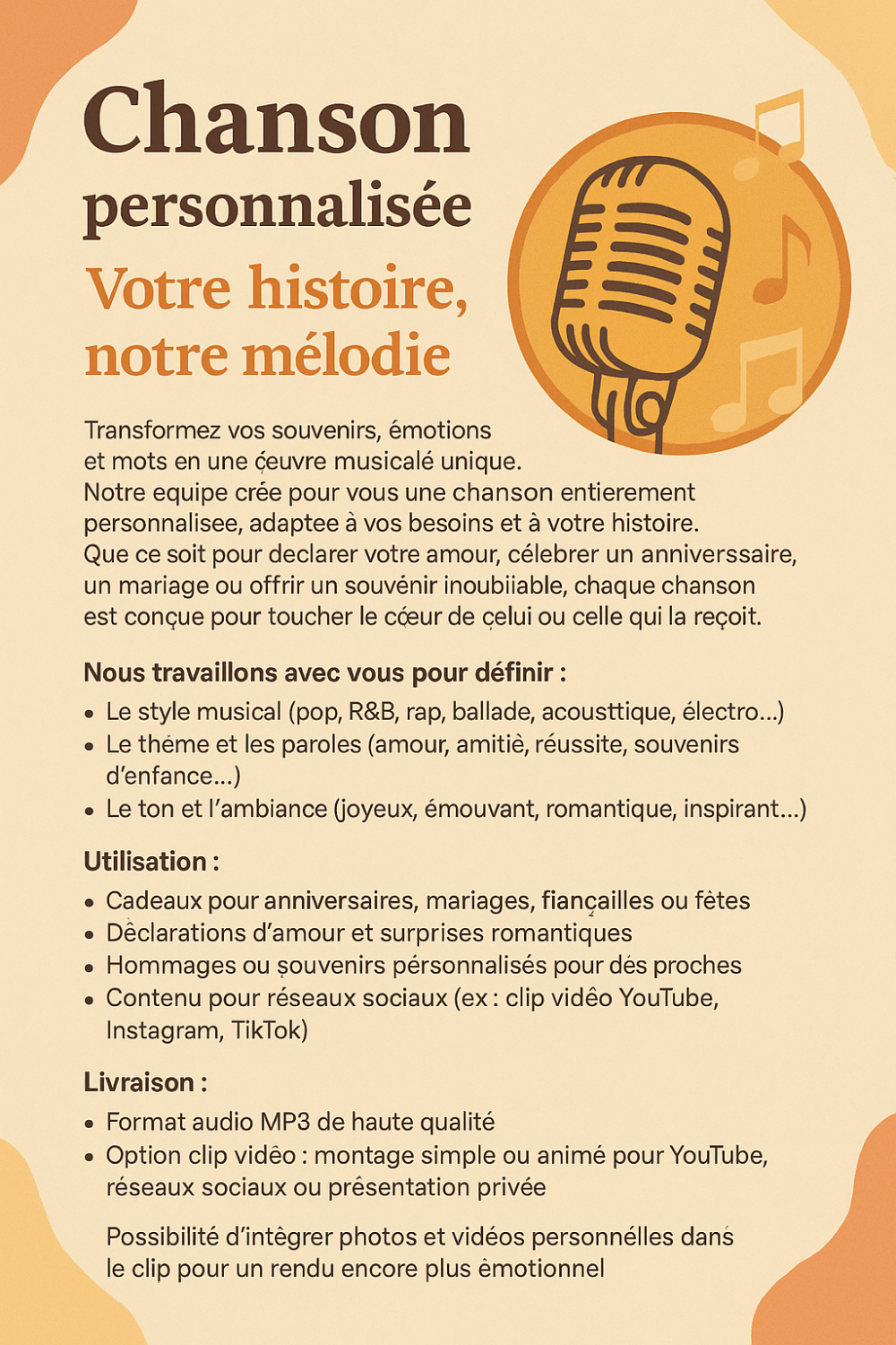 Chanson personnalisée