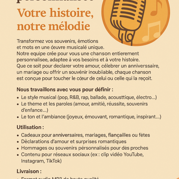 Chanson personnalisée